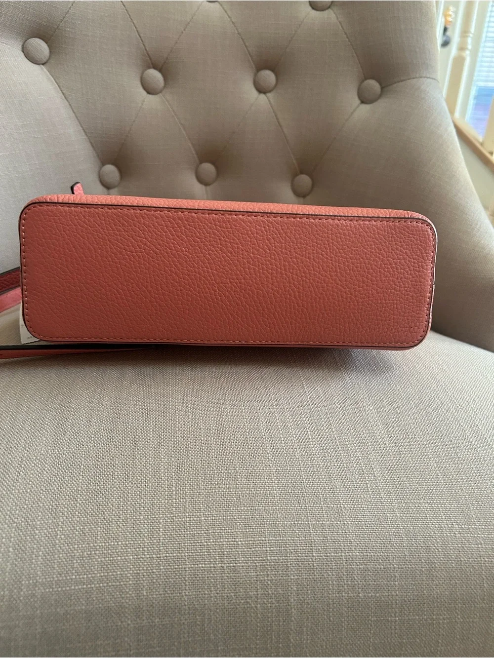 kate spade Coral-Peach Pebbled Leather Crossbody Bag